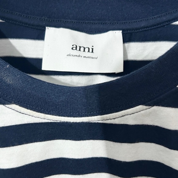 Ami men’s striped tshirt - Picture 3 of 6